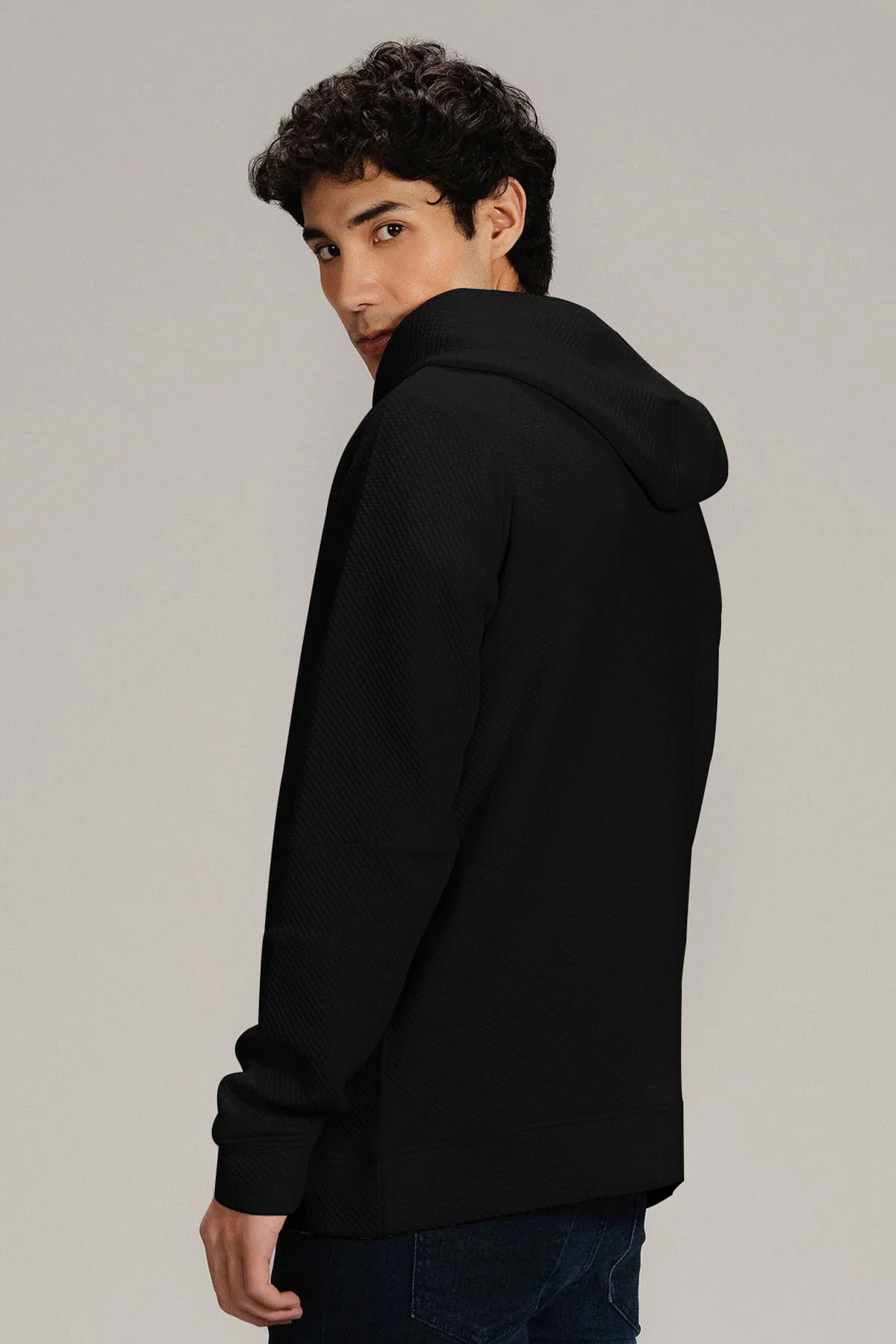 TEXTURED HOODIE - Image 3
