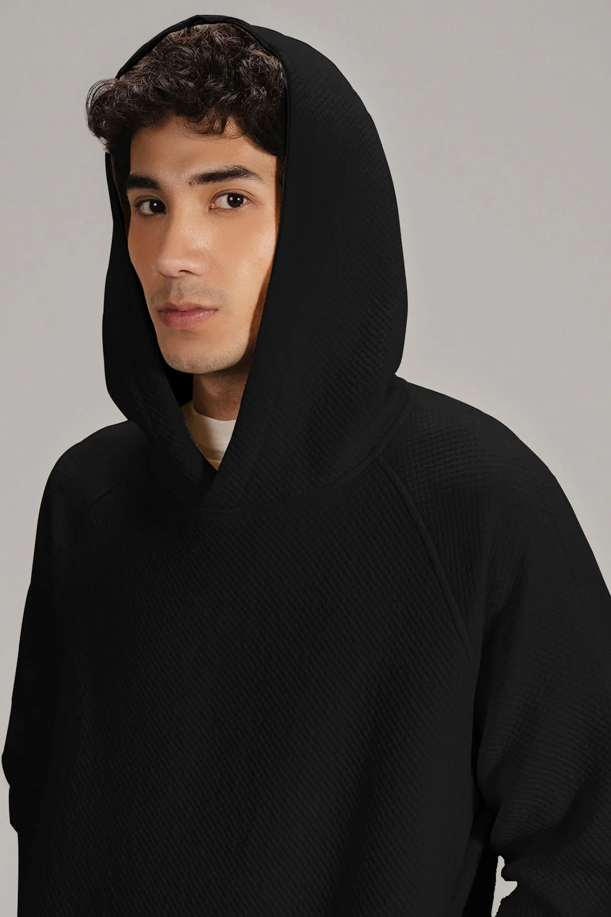 TEXTURED HOODIE - Image 4