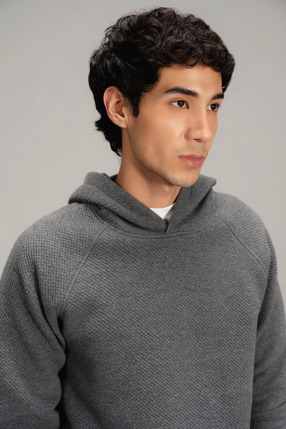 TEXTURED HOODIE - Image 2