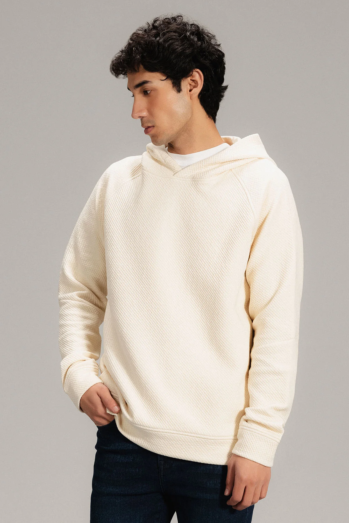 TEXTURED HOODIE - Image 4
