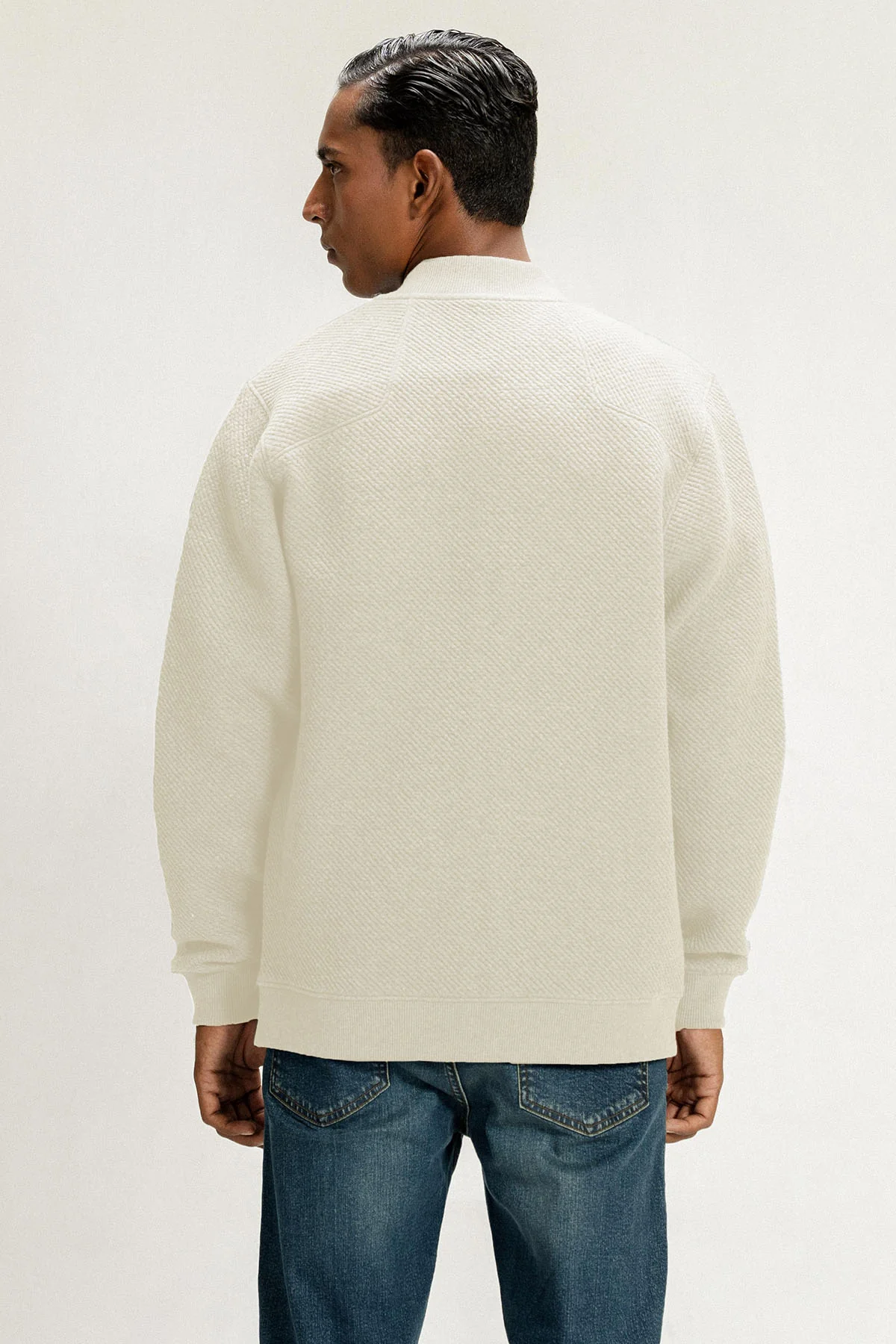 TEXTURED LUXE POCKET ZIP UP JACKET - Image 5