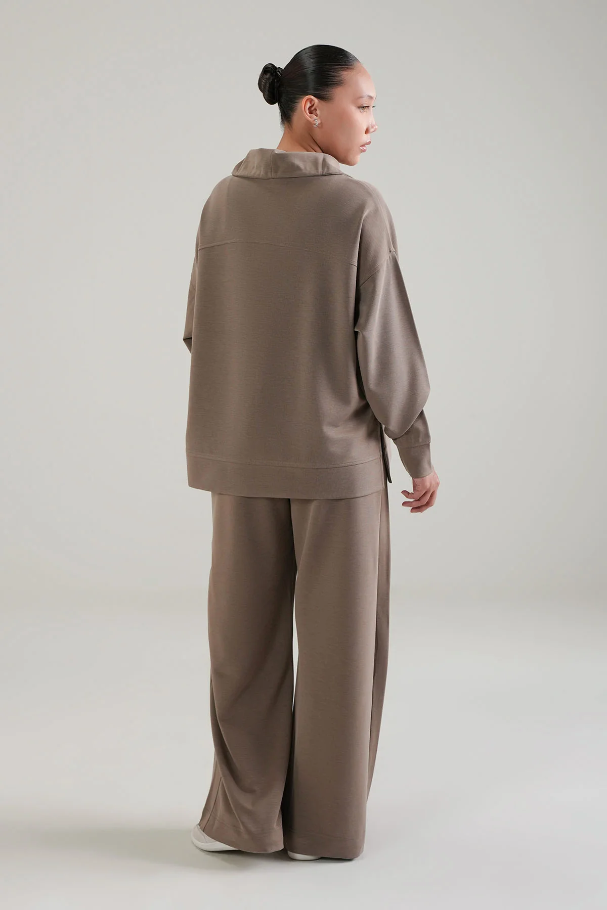 TEXTURED QUARTER ZIPPER-CLOUDLUX - Image 5