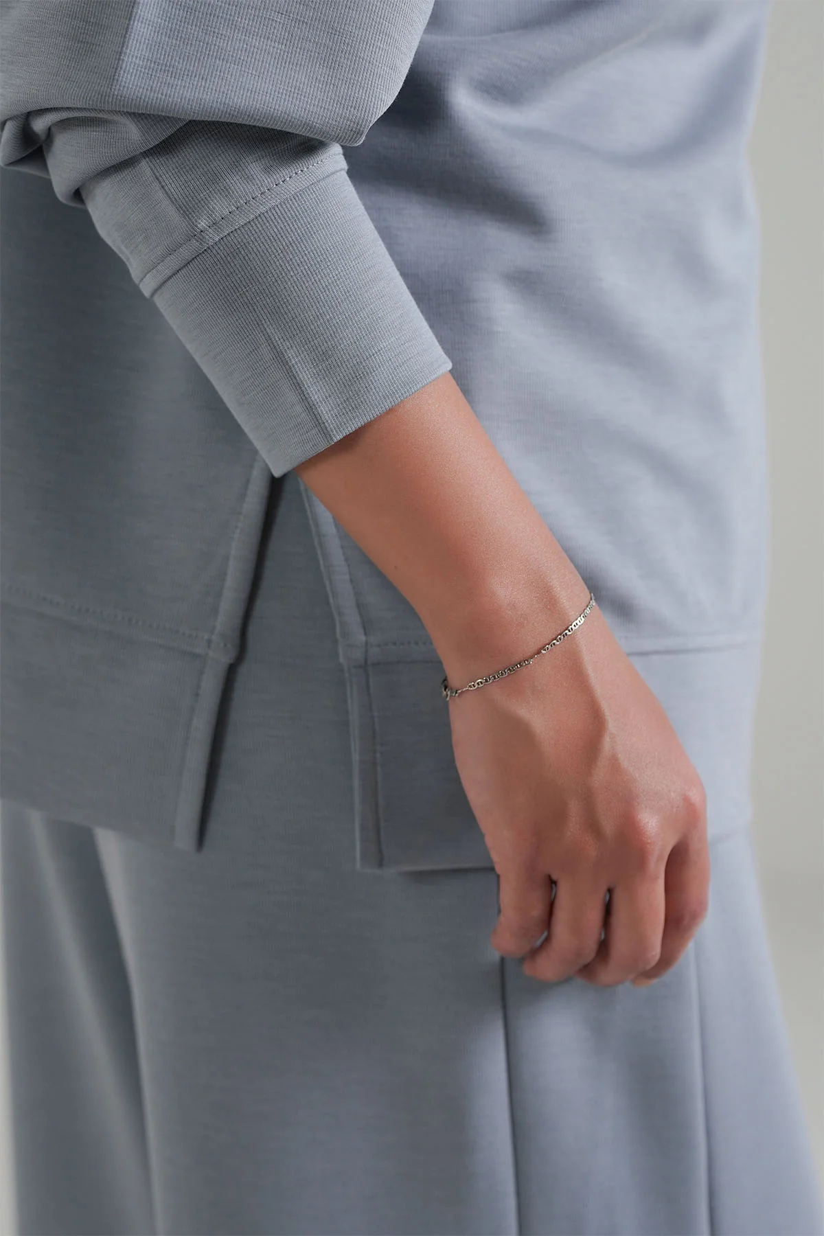 TEXTURED QUARTER ZIPPER-CLOUDLUX - Image 4