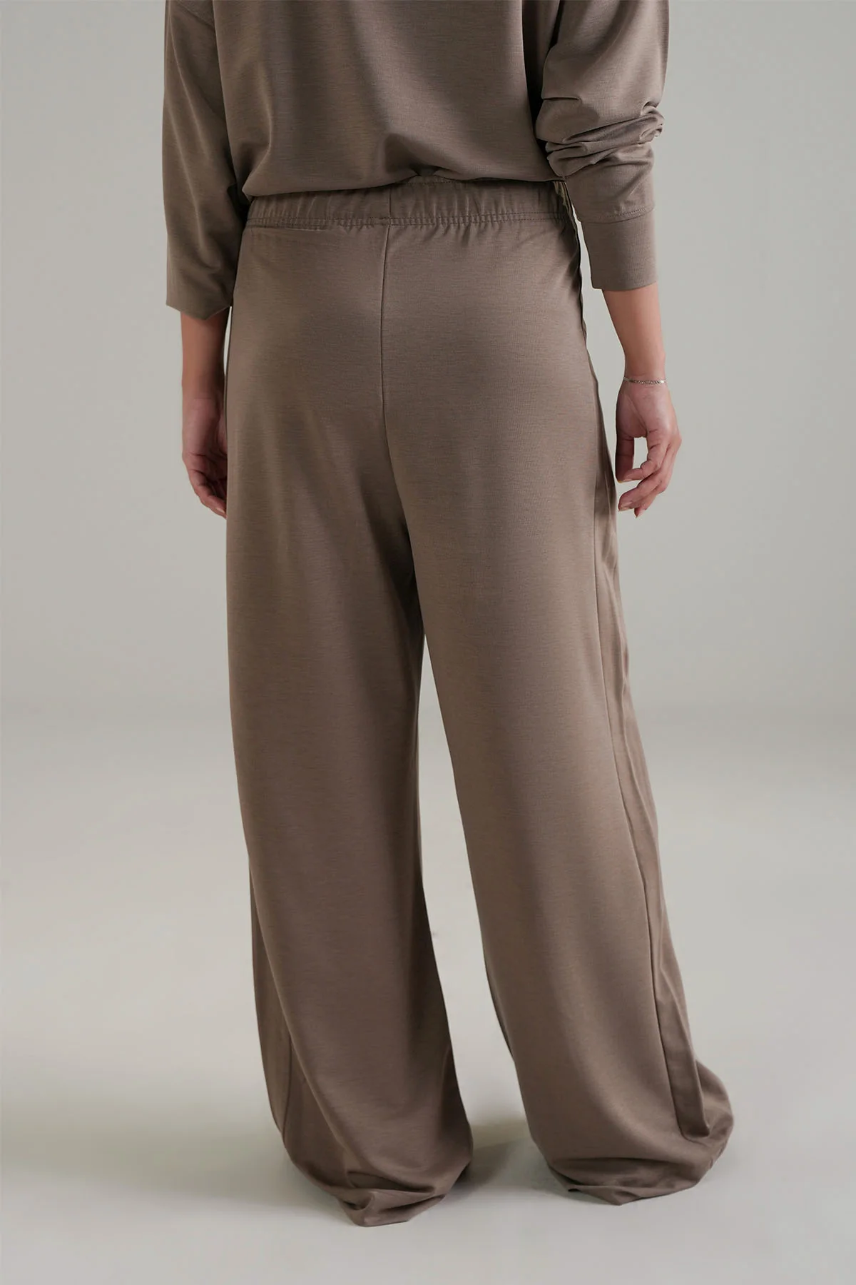 TEXTURED WIDE RELAXED PANTS - CLOUDLUX - Image 5