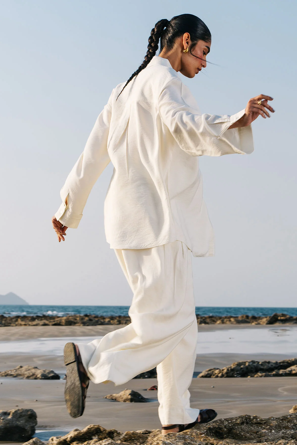 RELAXED PANTS - WRINKLED - Image 3