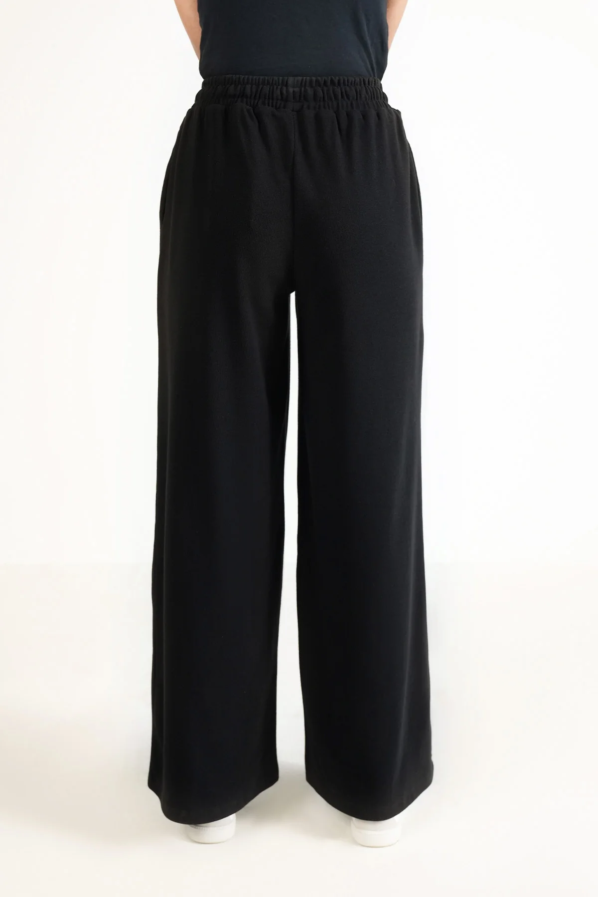 WIDE LEG PANTS-TEXTURED RIB - Image 3