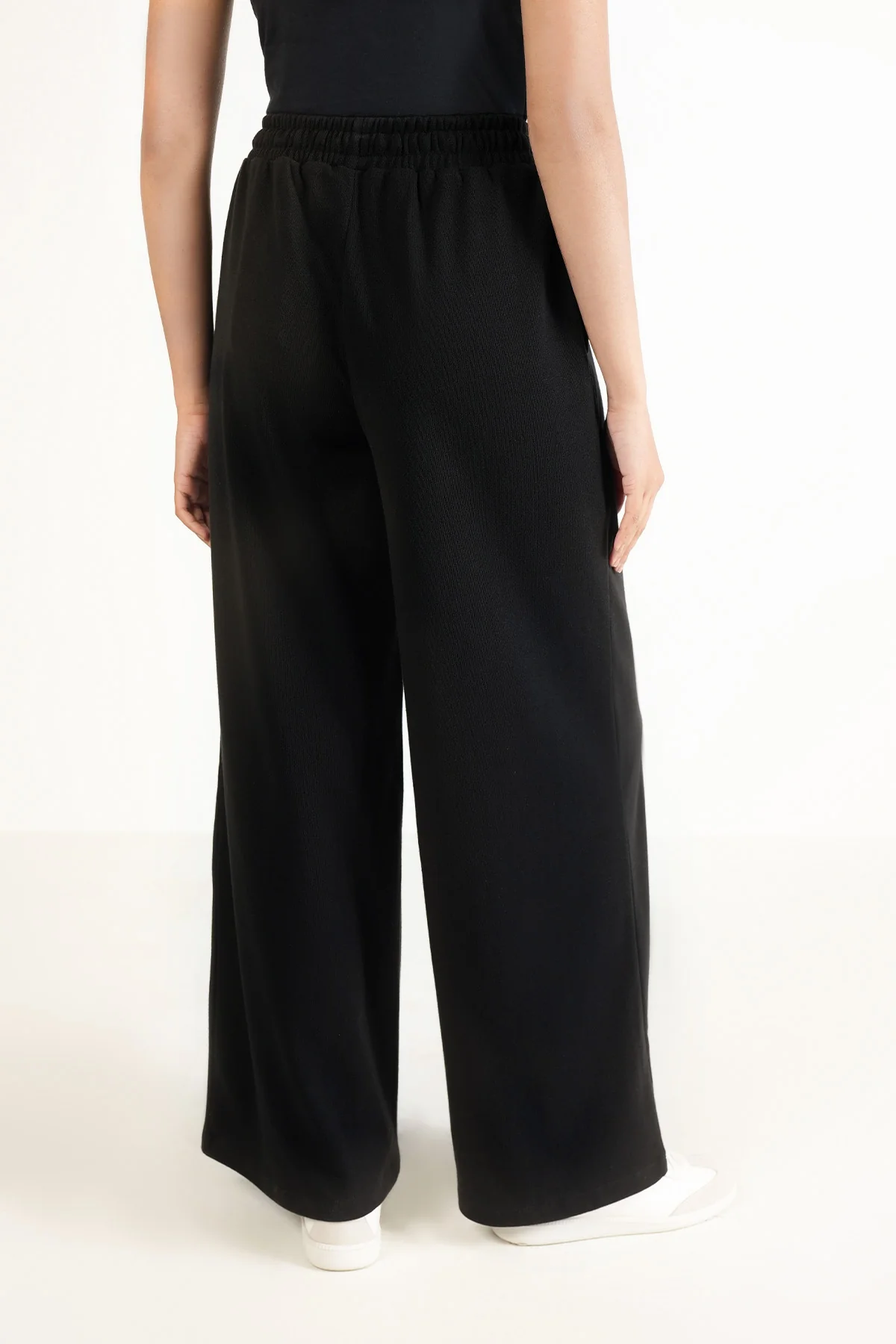 WIDE LEG PANTS-TEXTURED RIB - Image 5