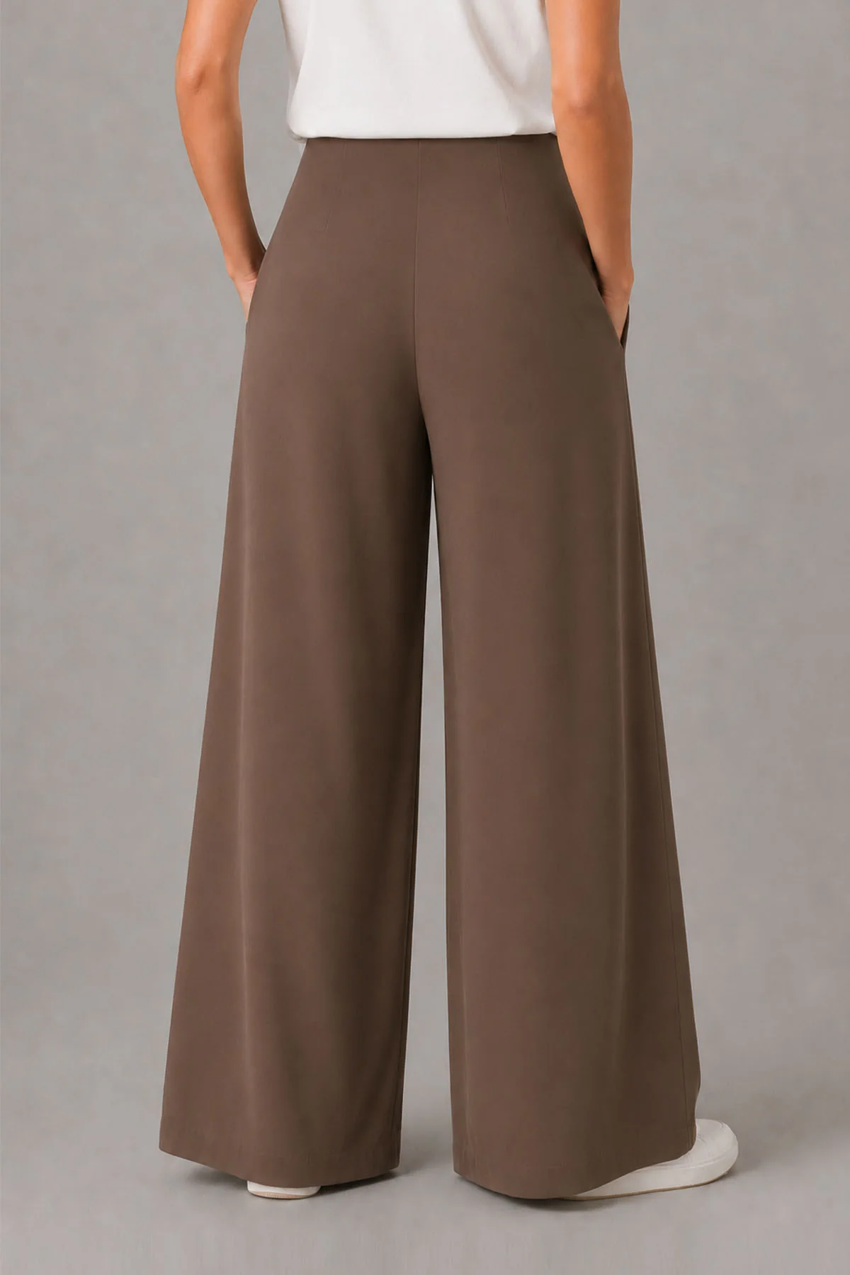 WIDE LEG PLEATED RELAXED PANTS-CLOUDLUX - Image 4