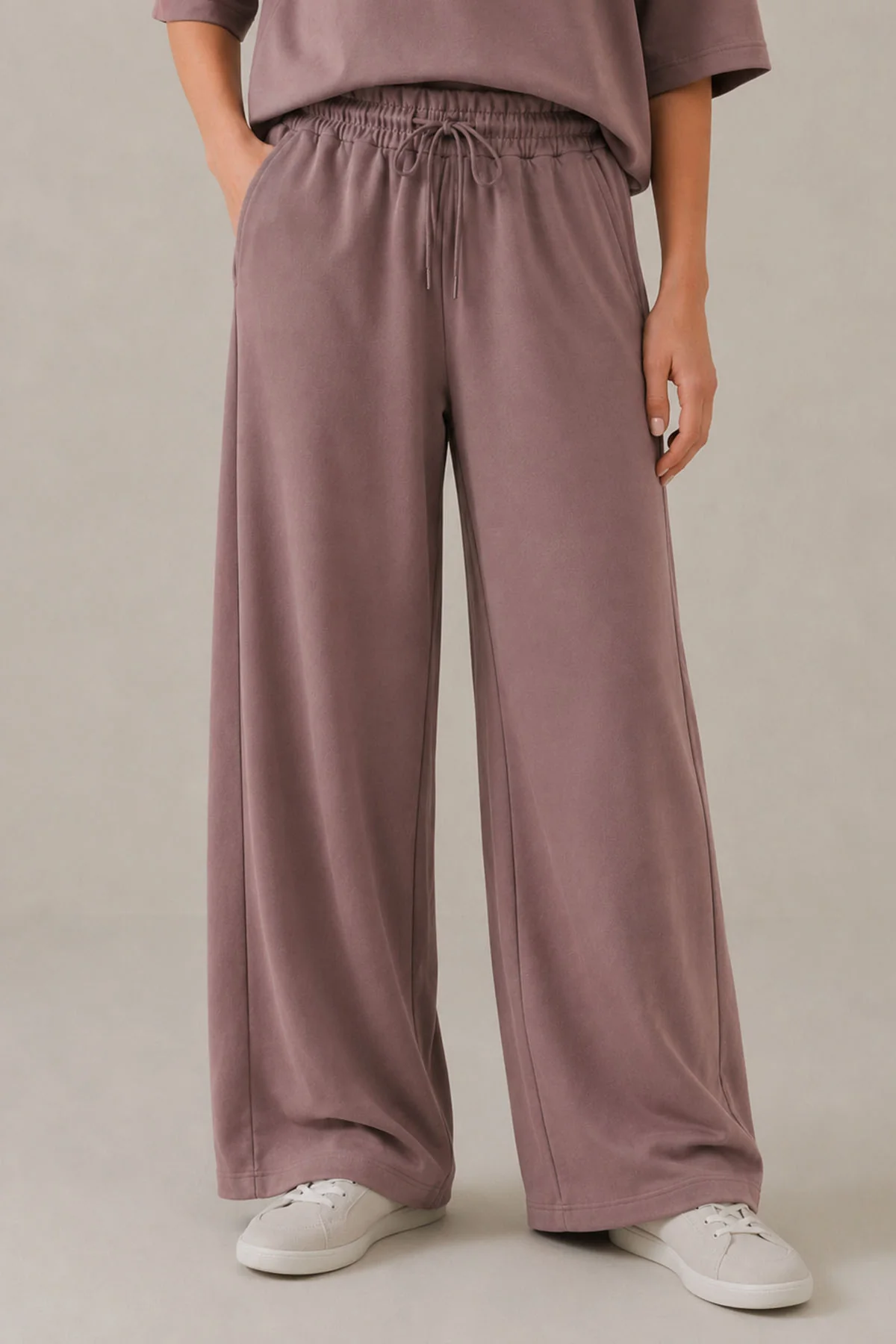WIDE LEG TROUSER-DOUBLE KNIT