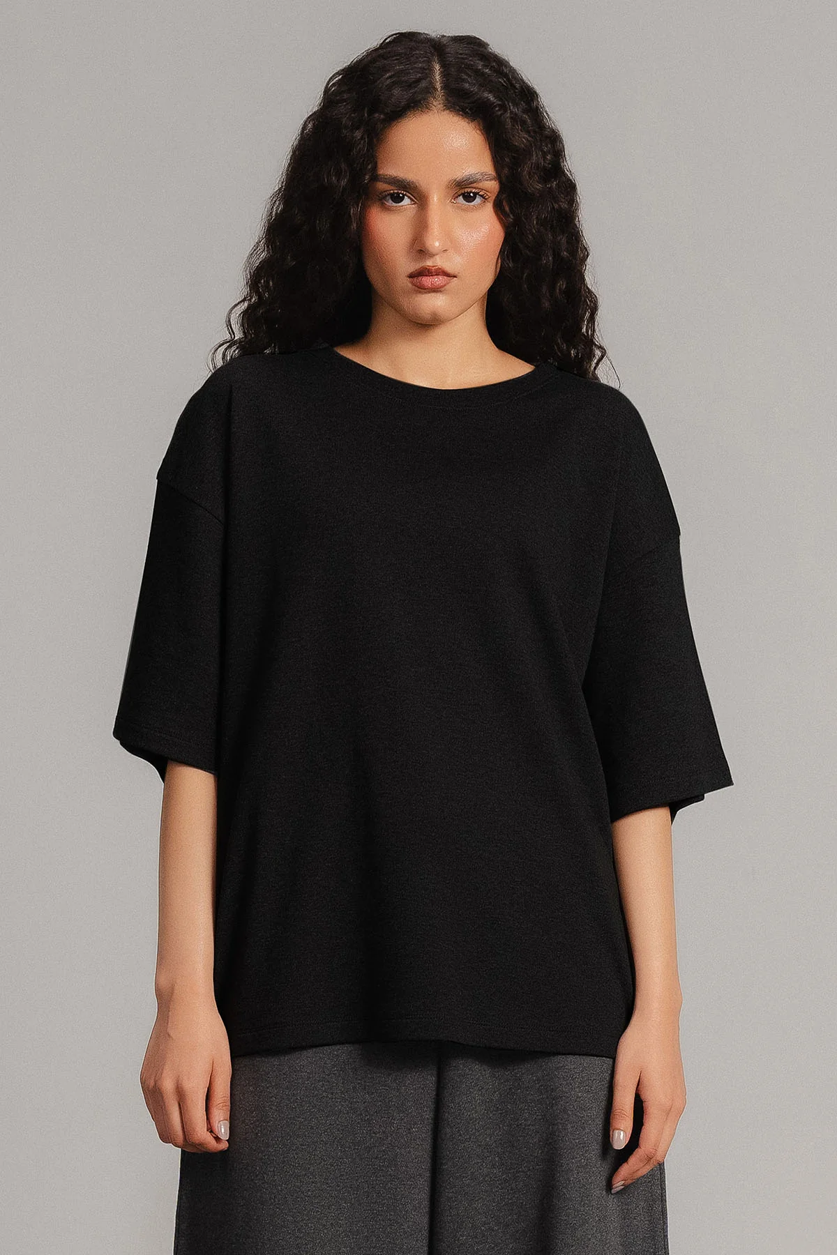 OVERSIZED - DOUBLE KNIT T-SHIRT LIGHT - Image 3
