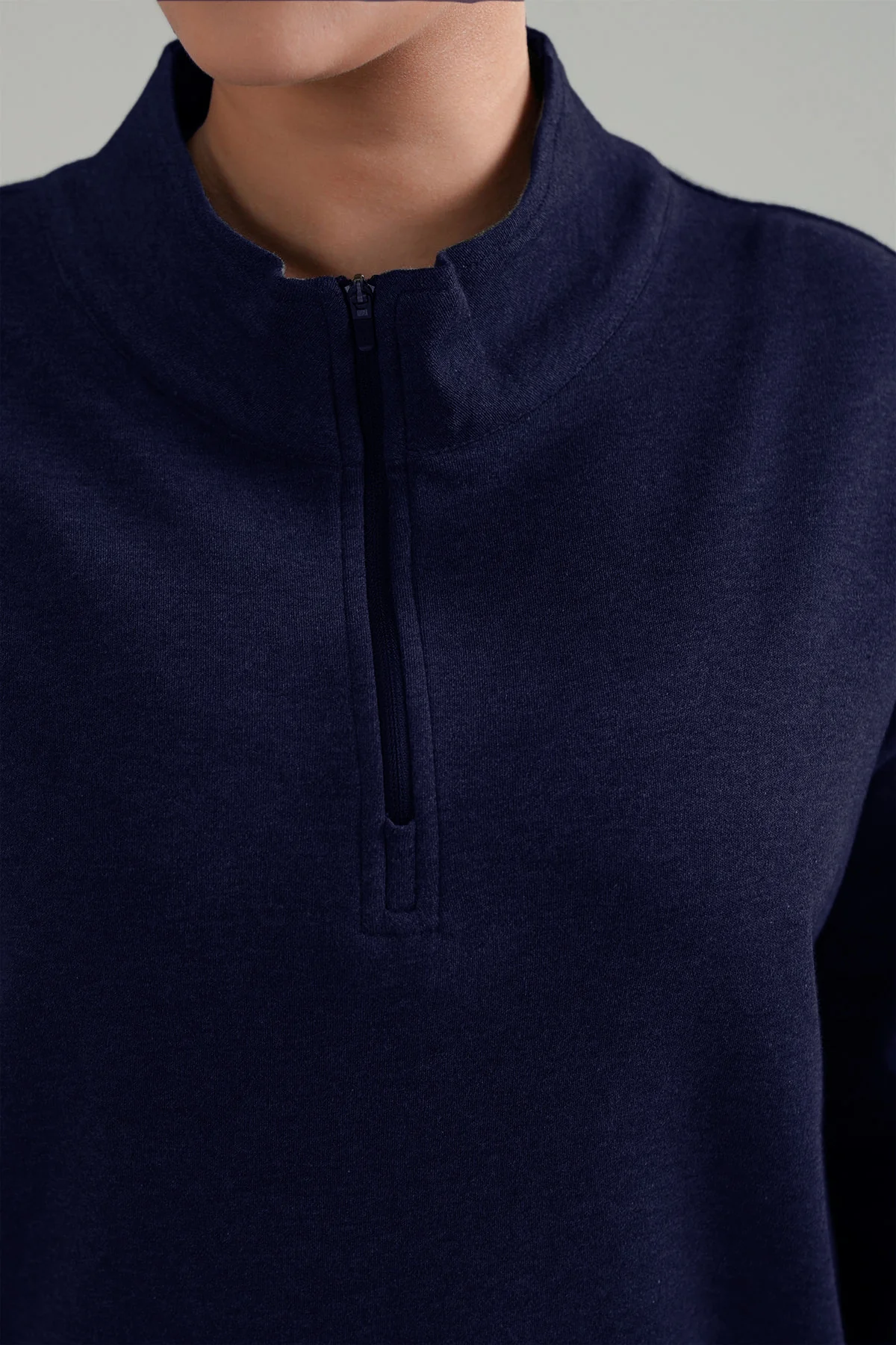 WOMEN HALF ZIPPER- DOUBLE KNIT - Image 2