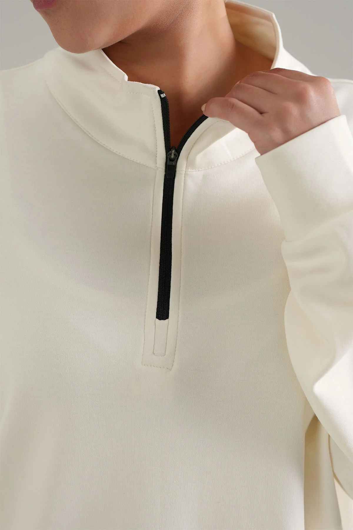 WOMEN HALF ZIPPER- DOUBLE KNIT - Image 2