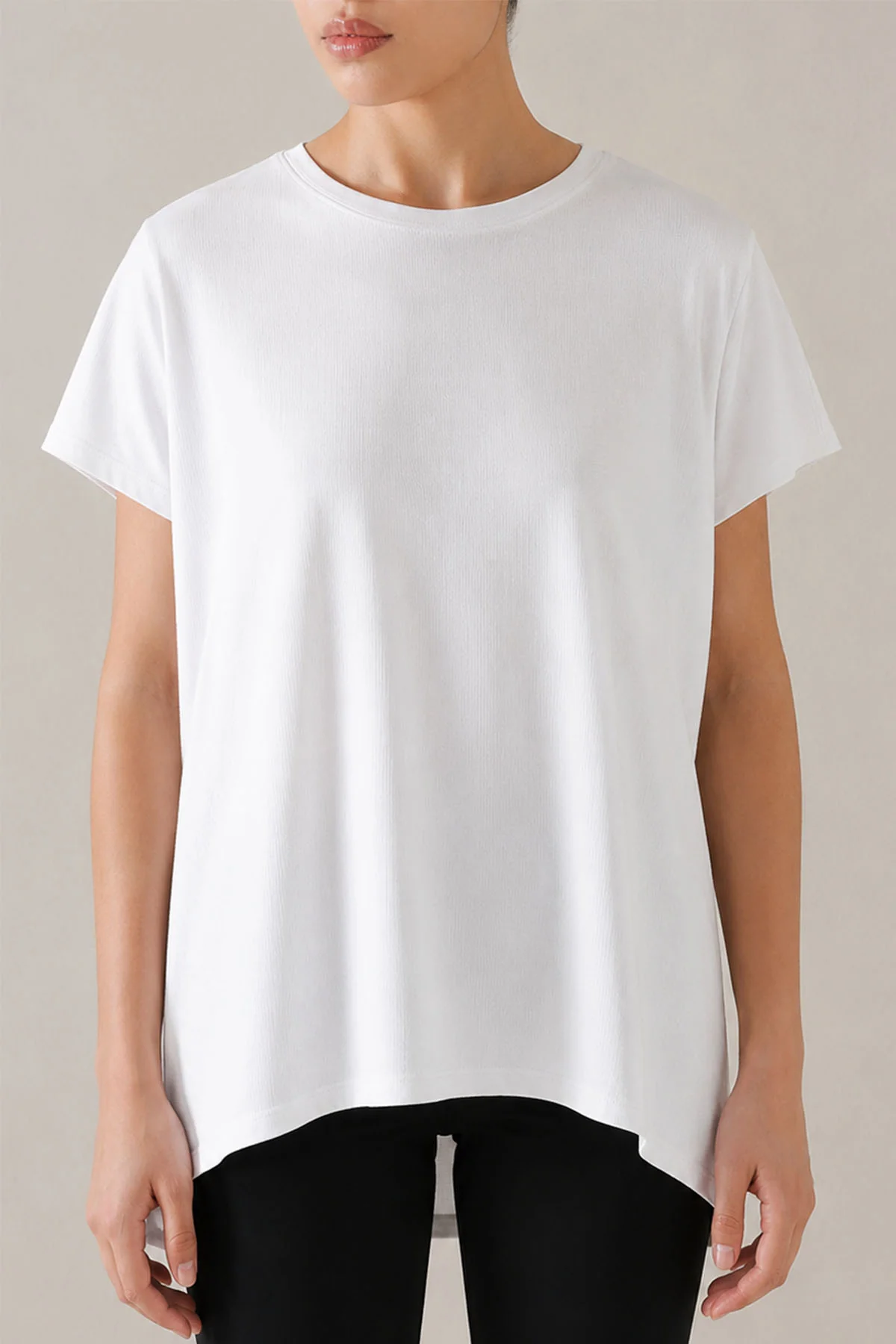WOMEN SPLIT MESH TEE - Image 2