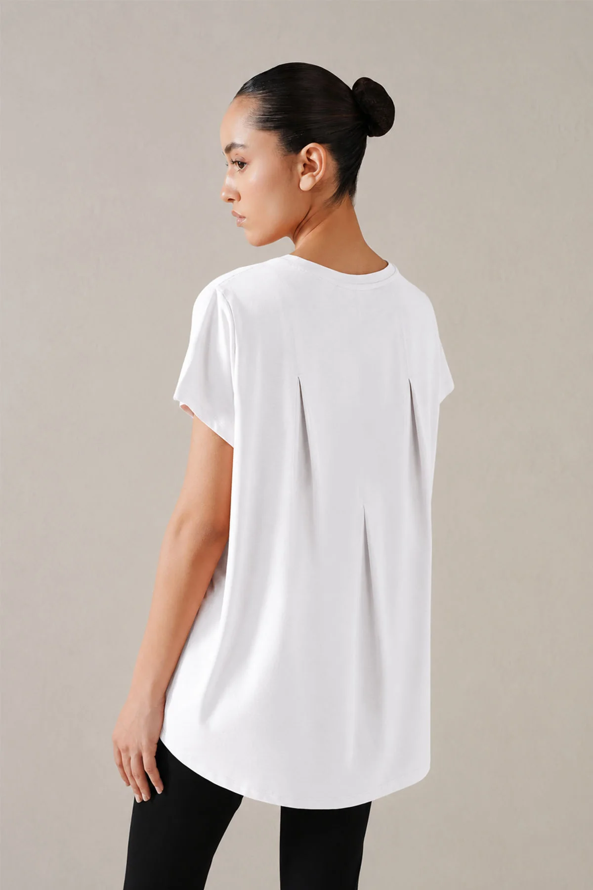 WOMEN SPLIT MESH TEE - Image 4