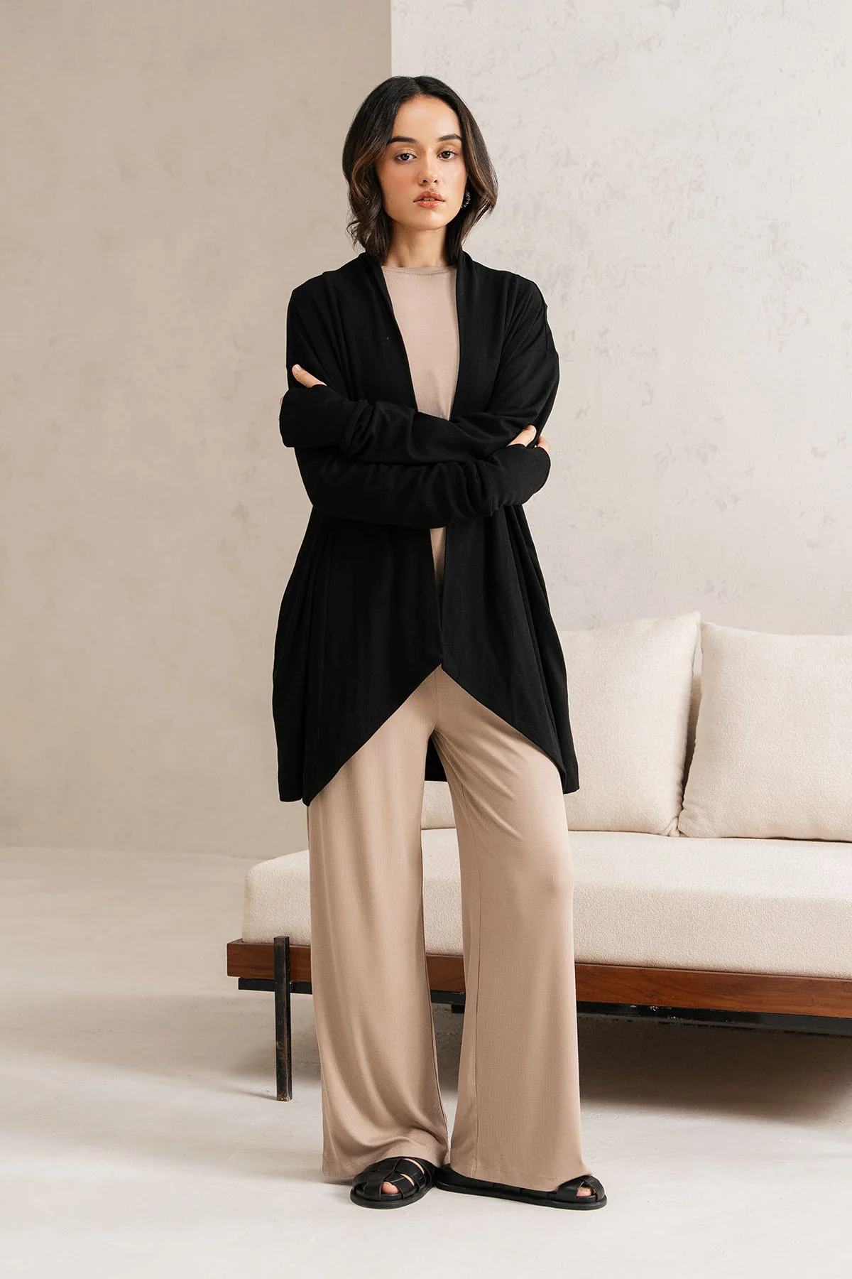 WRAP-FRONT LOUNGE CARDIGAN - CLOUDLUX - Image 3