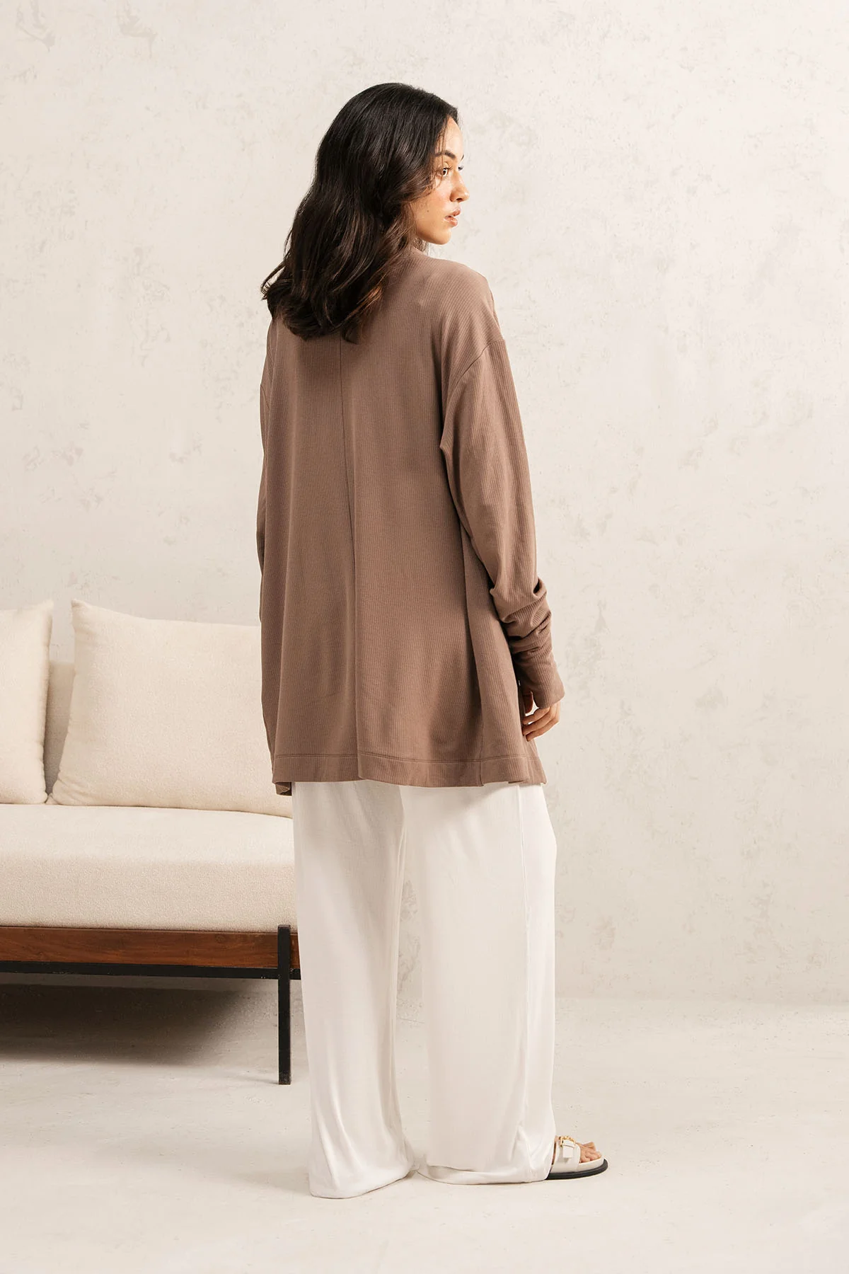 WRAP-FRONT LOUNGE CARDIGAN - CLOUDLUX - Image 3