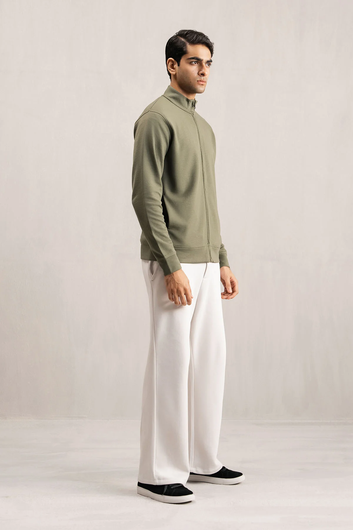 ZIPPER JACKET-DOUBLE KNIT - Image 3