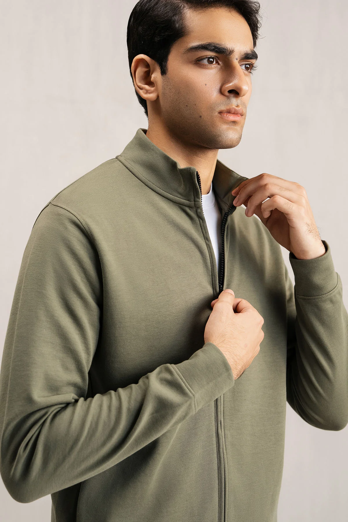 ZIPPER JACKET-DOUBLE KNIT - Image 6