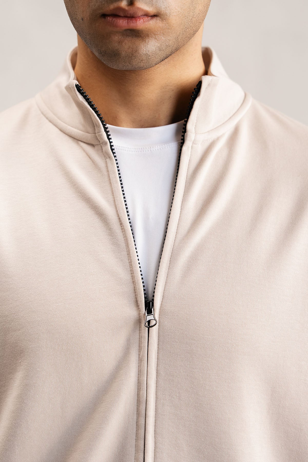 ZIPPER JACKET-DOUBLE KNIT - Image 4
