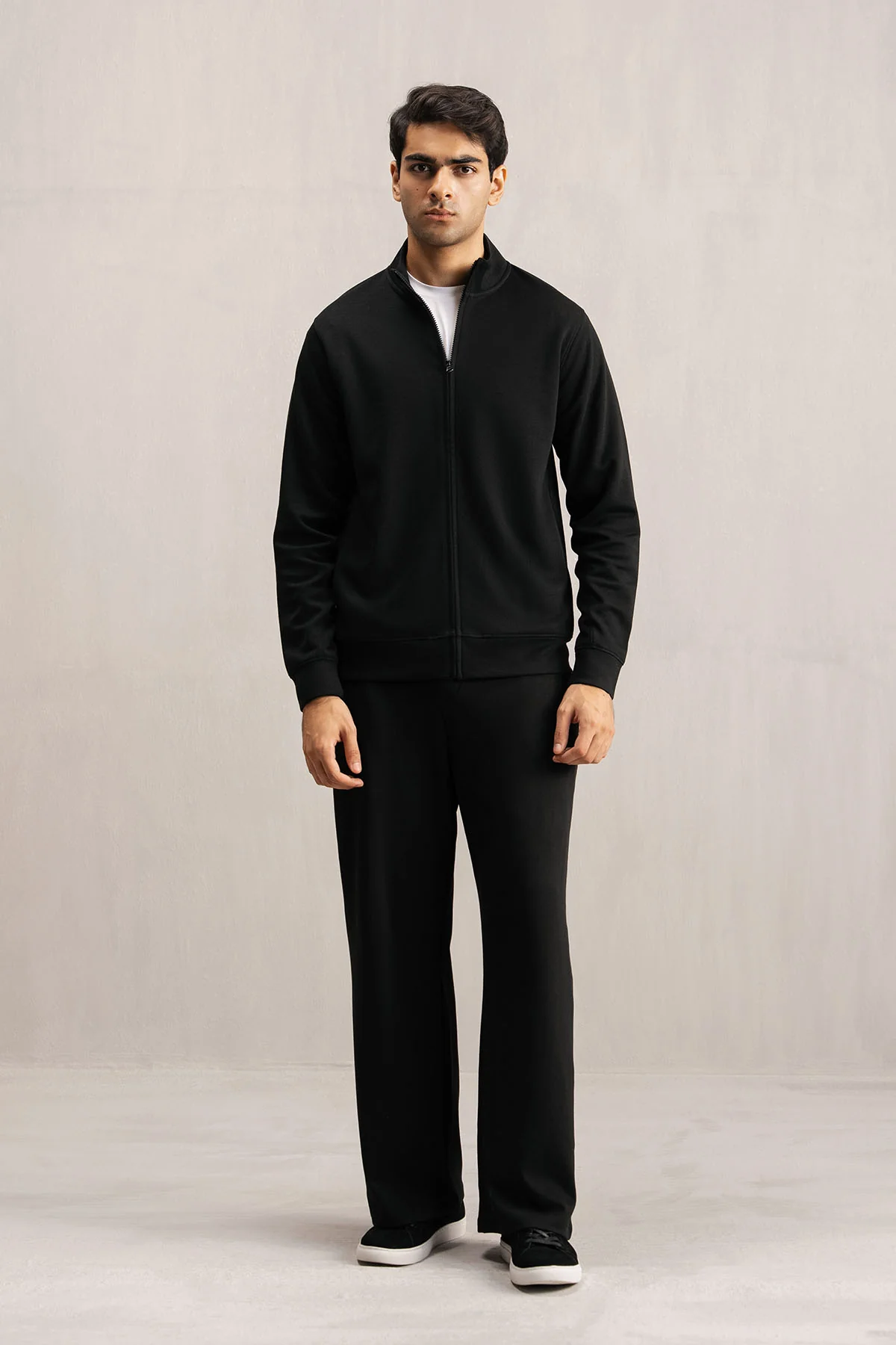 ZIPPER JACKET-DOUBLE KNIT